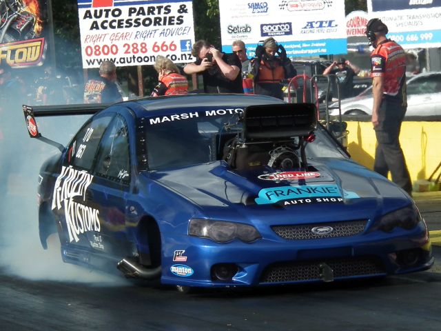 Nigel Dixon top qualified the Kruzin Kustoms Falcon with a 6.172 PB at 235.10