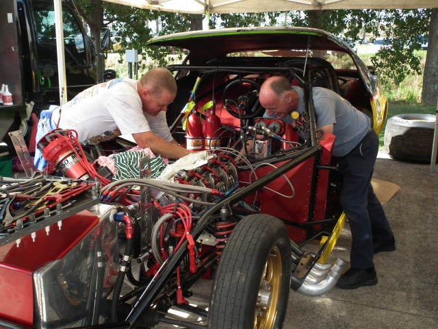 Mark Bardsley qualified third in the Rislone Camaro, but battled engine problems all weekend