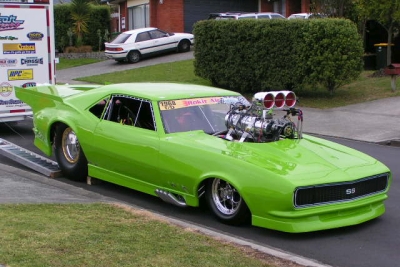 Mark Bardsley. 1968 Camaro. New paint for the 2012/13 season.