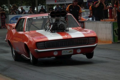 Russell Lowe. 1969 Camaro at the 2012 IHRA Nationals. [Photo by: Ralph Smith]