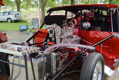 Geoffrey Miller. 1959 Chevrolet powered by a 350 cubic inch Rodeck.<br>[Photo by: Ralph Smith]