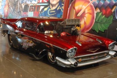 Ross Taylor. 1957 Chevrolet. [Photo by <a href="https://www.petrolhead.co.nz" target="_blank"> New Zealand Petrolhead</a>]